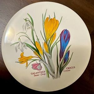 Portmeirion Botanical Garden Ceramic Galanthus & Crocus Trivet